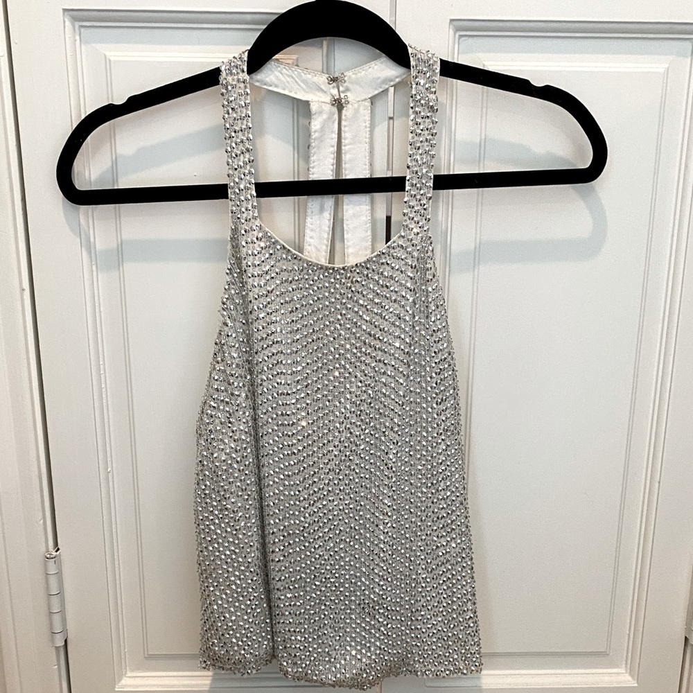 *HP* Parker- silver sequin too. size small